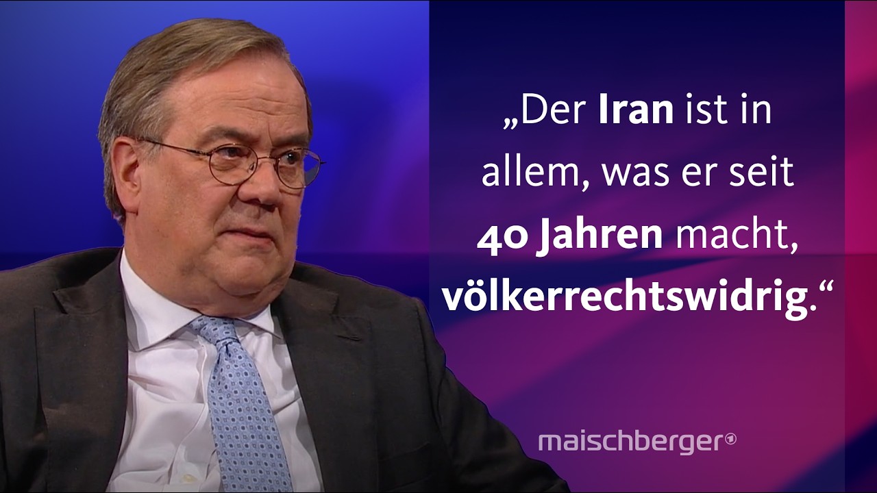 Armin Laschet und Natalie Amiri: Ist ein Regimewechsel im Iran möglich? | maischberger