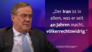 Armin Laschet und Natalie Amiri: Ist ein Regimewechsel im Iran möglich? | maischberger