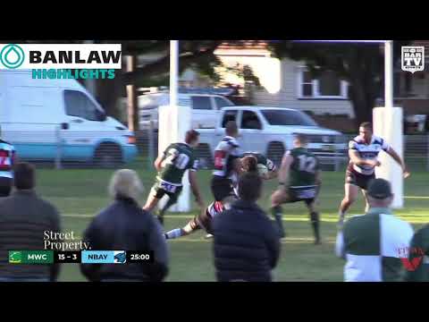 2019 NHRU - Premier 1 Round 11 Highlights - Merewether Carlton v Nelson Bay