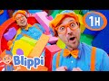 Blippi Learns Colors And Shapes At The Indoor Playground Educational Videos For Kids