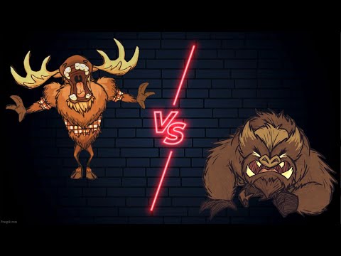 Woodie moose VS Nightmare Werepig boss fight (Reworked)