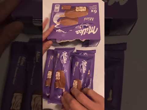 ASMR MILKA CHOCOLATE 🍫|| CHOCOLATE ICE CREAM BAR 🍨🍫💖 ||#shorts #asmr #icecream