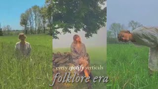 Taylor Swift - every spotify vertical of folklore 