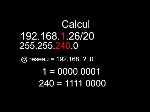SNIR - 1° Cour réseau (IP, MASQUE et SOUS RÉSEAU)
