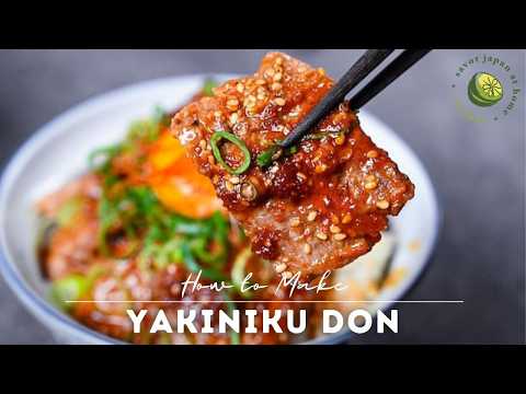 10-Min Beef Yakiniku Don Recipe with Homemade Japanese BBQ Sauce