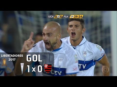 Gol - Universidad Católica (CHI) 1 x 0 Flamengo - Libertadores 2017 - Globo HD