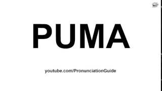 puma pronunciation american