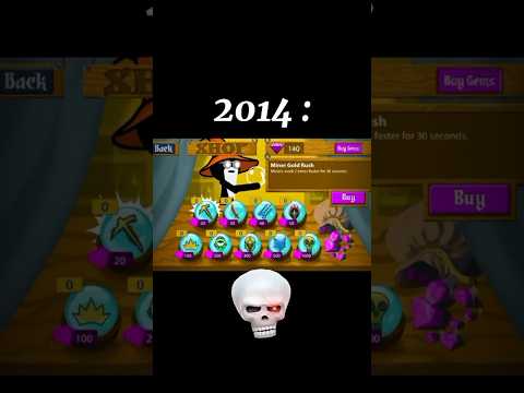 stick war legacy shop in 2014, 2019 and 2025 ☠️ #stickwar #stickwarlegacy #stickwarsaga