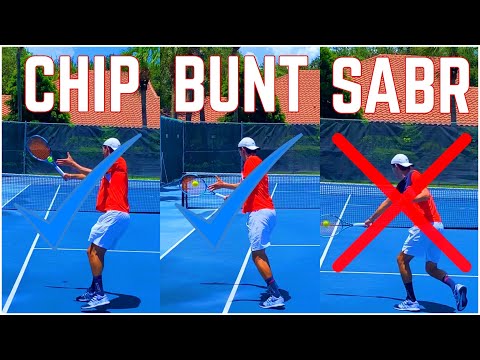 How to Hit the Chip and Charge, Bunt and SABR Return of Serve