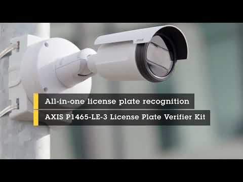  All-in-one license plate recognition with AXIS P1465-LE-3 License Plate Verifier Kit