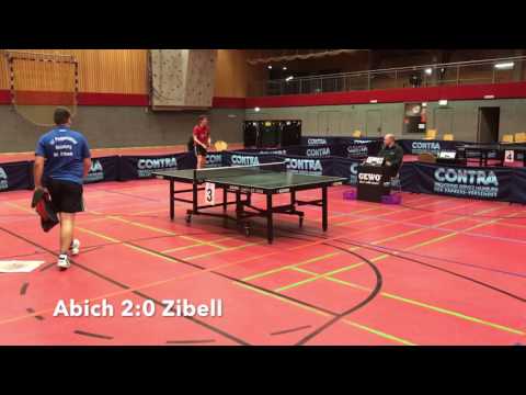 Tischtennis HEM Finale 2017 (kommentiert) - L. Abich vs M. Zibell