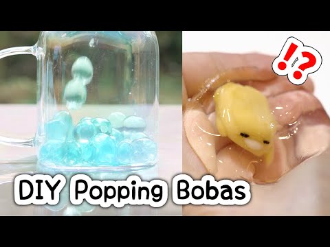 DIY Popping Bobas at home!? *it's my birthday today 🥳* #sanrio #pokemon