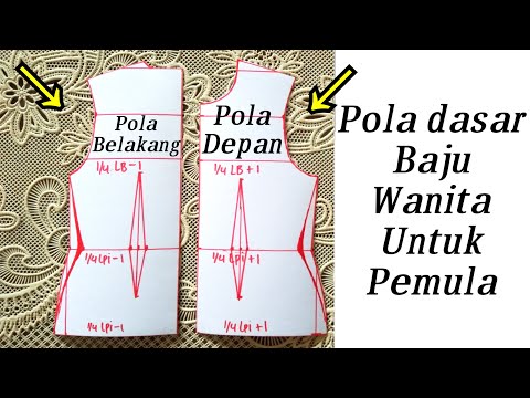 Basic patterns for women's clothing are easy to understand