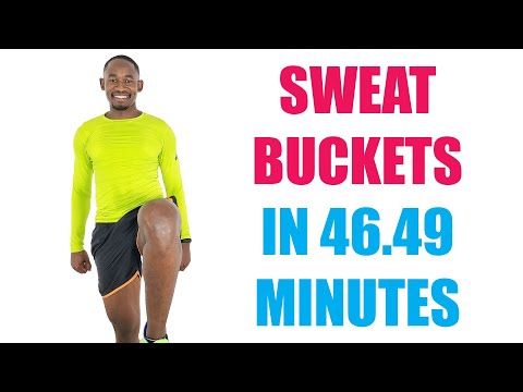 45 Minute Intense Running Workout at Home for Slimming 400 Calories