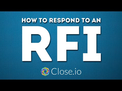 "How to respond to an RFI?" (Request For Information) - sales advice by @steli
