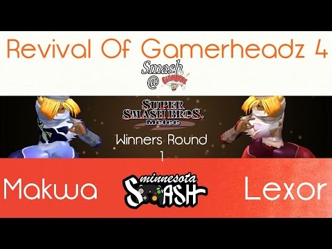ROG 4: Lexor vs Makwa (SSBM WR1)