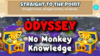 BTD6 Odyssey | No Monkey Knowledge Guide | Hard Mode Tutorial | Straight To The point
