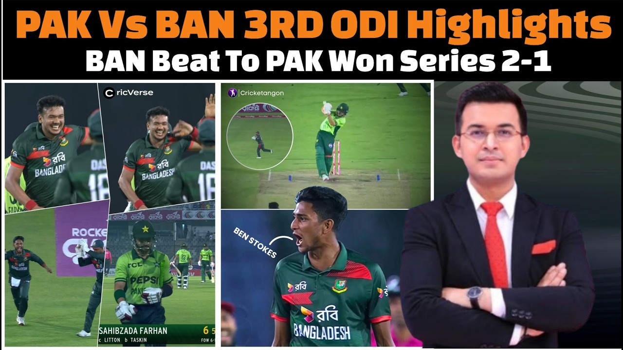 Dramatic ODI Final: Bangladesh Clinches Series Against Pakistan