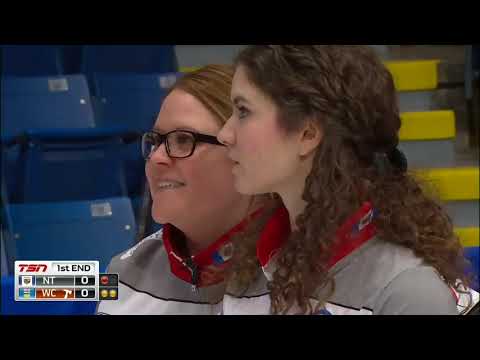 2019 Scotties Tournament of Hearts - Galusha (NWT) vs. Scheidegger (WC) Draw 10