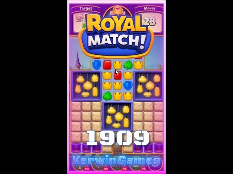 Royal Match Level 1909 - Super Hard Level - No Boosters Gameplay