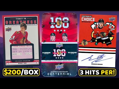 This Product is LOADED! - 2025-26 Upper Deck Chicago Blackhawks Centennial Hobby Box Break