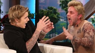 Justin Bieber Pranked and FREAKS OUT On Ellen Show