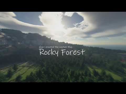 McMeddon - 🌍 🌍 ✒️ How i made a realistic Terrain map in Minecraft  The Rocky Forest [Overview and Timelapse]