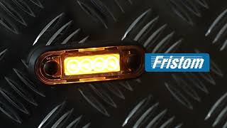 Poziční světlo FT-073 dvoubarevné oranžová/bílá LED 12/24V DARK