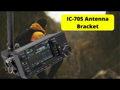 The Windcamp Quick Release Antenna Bracket for the Icom IC-705