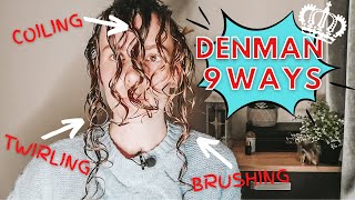 How to Brush Style WAVY Hair | Denman Brush 9 DIFFERENT WAYS!!! | Brush styling tips and techniques