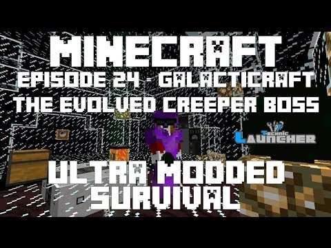 Ep 24 - Galacticraft - Evolved Creeper BOSS, Mars - Ultra Modded Survival