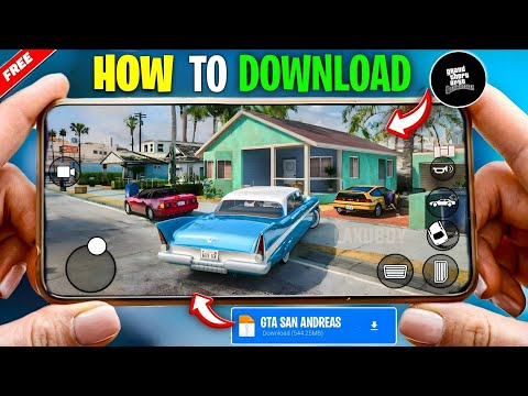 HOW TO DOWNLOAD & PLAY GTA SAN ANDREAS ON A ANDROID | HOW TO INSTALL GTA SA IN ANDROID | LAXUBOY 
