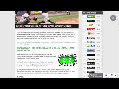 Unentschieden Wetten (Zusammenfassung)