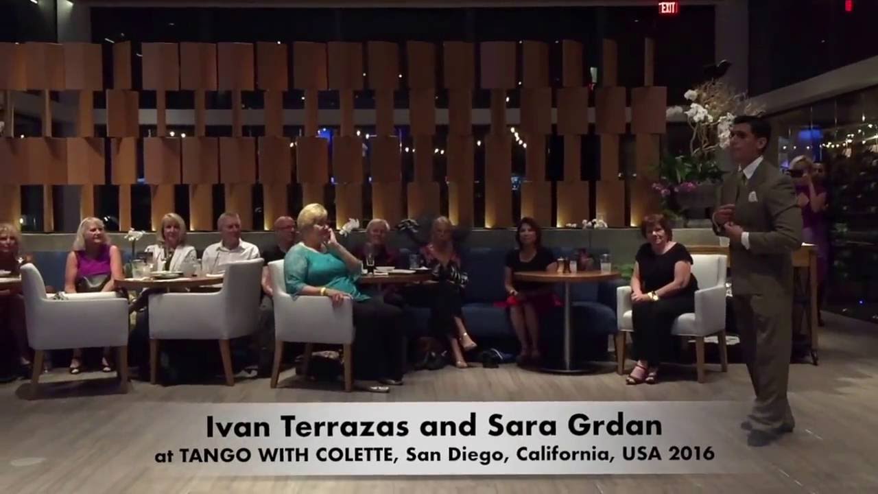 Ivan Terrazas and Sara Grdan at Tango with Colette - Milonga orillera