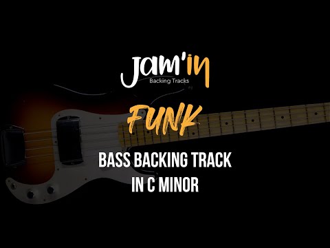Funk Bass Backing Track in C Minor