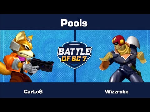 CarLo$ (Fox) vs Wizzrobe (Captain Falcon) - Pools - Melee Singles | BoBC7