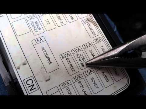 2007-2011 GM Chevrolet Aveo - All Gauges Stopped Working - Changing Cluster Fuses