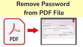 How to Remove Password from PDF File?