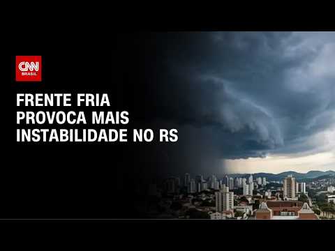 Previsão do tempo: frente fria provoca mais instabilidade no RS | CNN NOVO DIA