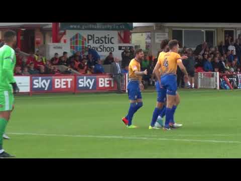 Lee Angol scores at Accrington, 19Aug2017