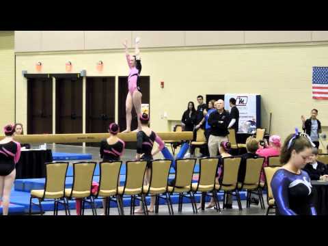 Hannah Level 9 Gymnastics Beam at Red Rose Invitational