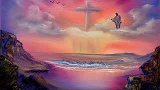 S2 Ep 3 Easter Sunday Seascapes LIVE Oil Painting Using Thick Oil Paints and Liquid White