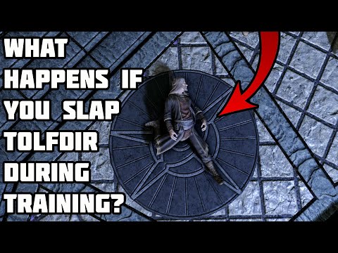 What Happens If You Slap Tolfdir During Training? Skyrim