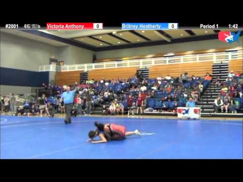 WM 48 KG - RD1 - Victoria Anthony (NYAC) vs. Britney Heatherly (MV)