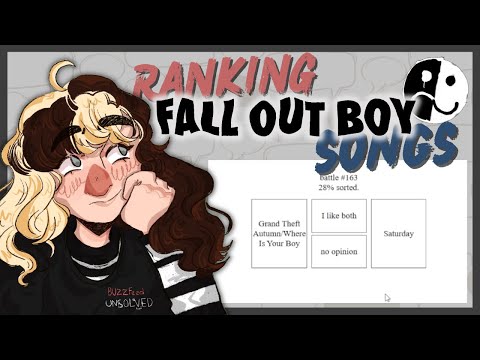 Ranking Every FALL OUT BOY Song EVER!