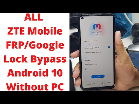 ALL ZTE Mobile FRP/Google Lock Bypass Android 10 Without PC | zte frp bypass android 10