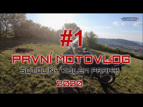 CryptoRider -  MOTOVLOG CZ/SK #1 - První MOTOVLOG a šotoliny kolem Prahy