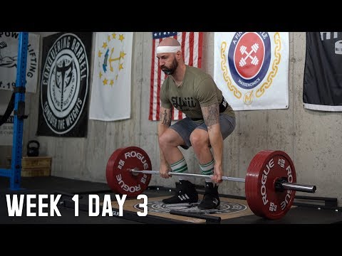 Juggernaut A.I. Powerlifting Log W1D3