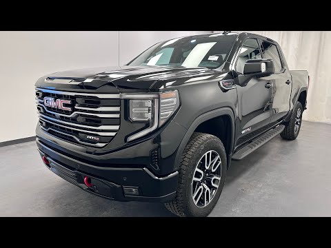 2026 GMC Sierra 1500 Crew Cab Short Box 4-Wheel Drive AT4 in Black for sale at Davis GMC Buick Lethbridge in Lethbridge, AB