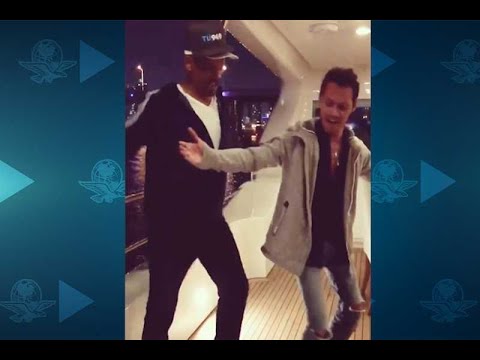 Will Smith aprende a bailar salsa con Marc Anthony